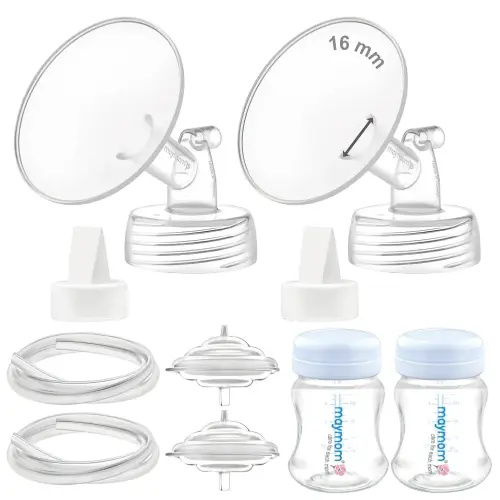 Maymom Pump Parts Compatible with Spectra S2 S1, 16mm Flange Valve Tube Bottle Backflow Protector, Not Original Spectra S2 Replacement Pump Parts Duckbill Valve Bottle