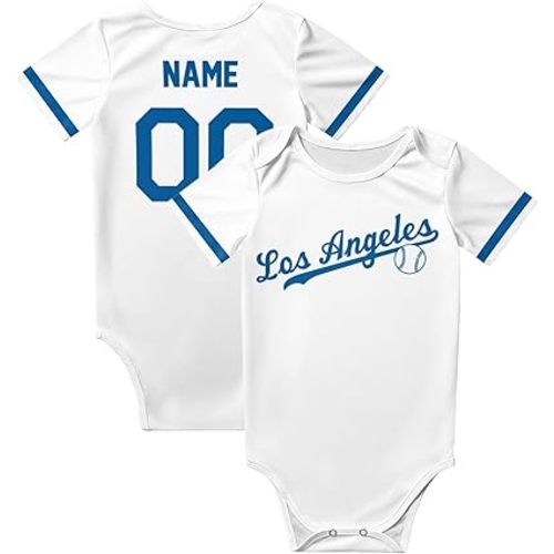 Baby Clothes for Boy Girl Bodysuit Custom Baby Name Number Personalized Baby Gift