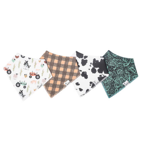 Jo Baby Bandana Bibs (4-pack) Copper Pearl