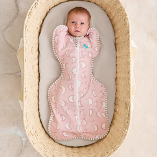 Swaddle Up™ 1.0 TOG Cotton Dusty Pink Eclipse - size small