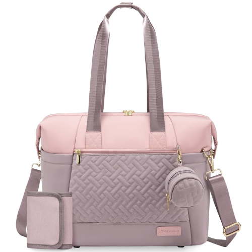 Lovevook Diaper Bag Tote, Work Bag Breast Pump Bag for Breastfeeding Mom, Large Waterproof Travel Diaper Tote with Changing Pad Convenient for New Mum Dad
