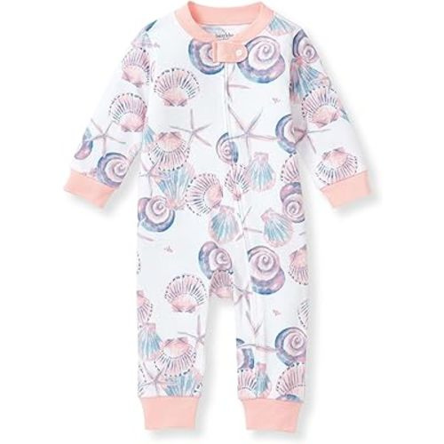 Burt's Bees Baby baby girls Sleep and Play Pajamas zipped jumpsuit