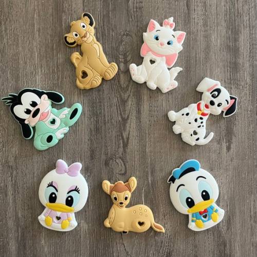 Disney Character Baby Silicone Teether - Etsy