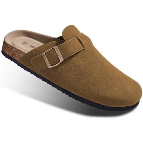 BULLIANT Comfort Clogs Slippers Sandals Nurse Work Shoes Unisex for Men Women with Cushioned Cork-Footbed