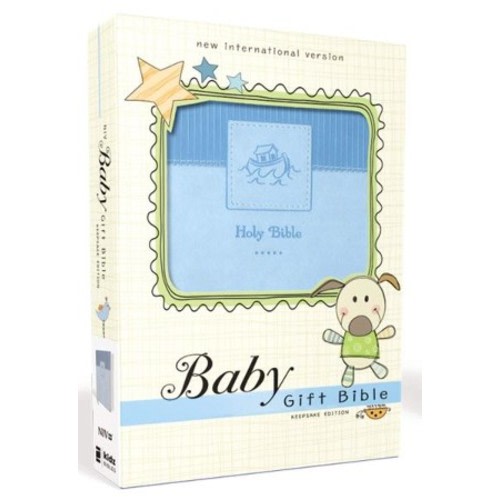 NIV Baby Gift Holy Bible, Leathersoft, Blue, Comfort Print