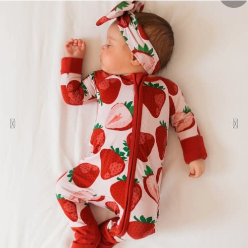 Berry Sweet (Strawberry) Romper – Jammie Session