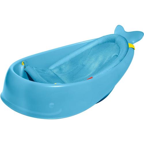 Skip Hop Moby 3-Stage Baby Bath Tub, Newborn to Infant, Blue