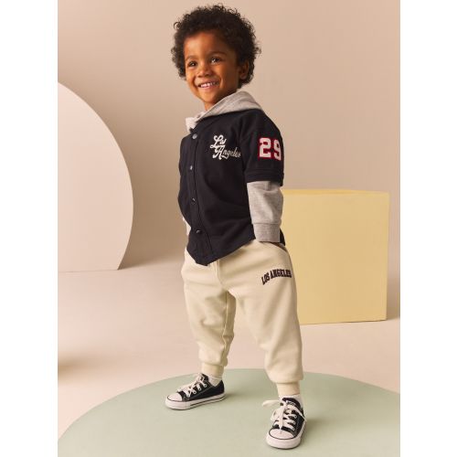 Black/White Varsity Hoodie and Joggers Set (3mths-7yrs)
