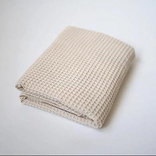 SARAH GREEN Organic Cotton Waffle Baby Blankets: Luxurious Nursery Essentials - Gender-Neutral, Soft, Lightweight Swaddles - Ideal for Toddlers (Creme)