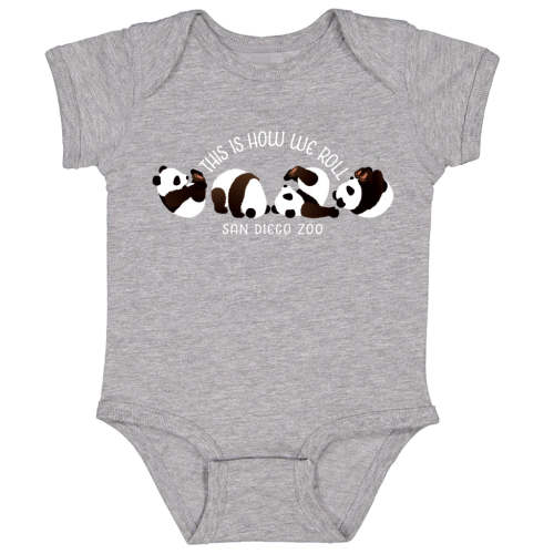 This Is How We Roll Panda Baby Romper