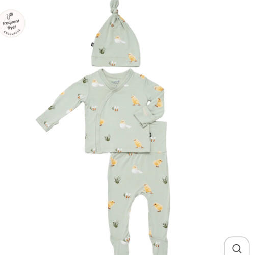 Take Me Home Set with Cap in Aloe Chick