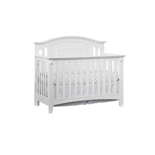 Oxford Baby Willowbrook 4-in-1 Convertible Crib, Color: White
