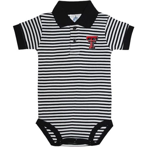 Texas Tech Red Raiders Infant Baby Striped Polo Bodysuit