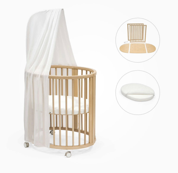Sleepi™ 3-in-1 Convertible Crib with Mattresses and Extension Kit | Stokke® Online Shop