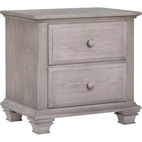 Oxford Baby Kenilworth 2 Drawer Nightstand, Stone Wash
