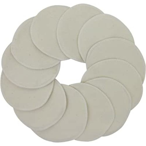 TL Care Twin Pack Nursing Pads Made with Organic Cotton, Natural Color, 12 Count