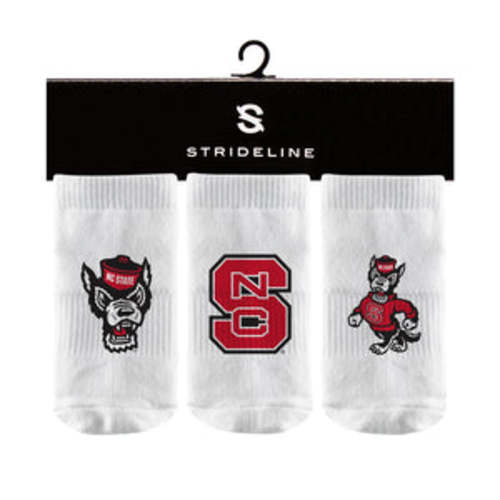 NC State Wolfpack White 3-Pack Baby Socks – Red and White Shop
