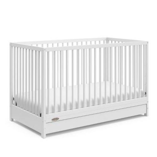 Graco Teddi 5-in-1 Convertible Crib with Drawer White