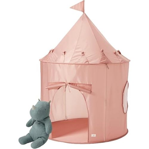 3 Sprouts Kids Play Tent - Sustainable Recycled Fabric – Fun Spacious Childs Playhouse for Indoor Games for Boys & Girls - Durable Fort Pop Up House for Toddlers & Children Age 3-10 - Pink