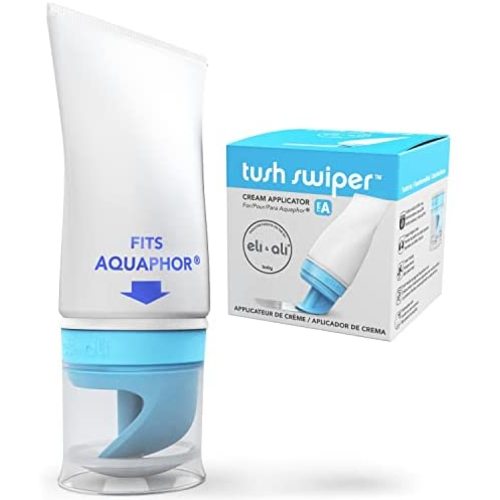 Eli & Ali Tush Swiper - Diaper Rash Cream Applicator & Dispenser - [Fits Aquaphor] Baby Creams - Mess Free, Easy to Clean, Travel Friendly, Safe for Newborns & Infants - Blue, 1 Pack