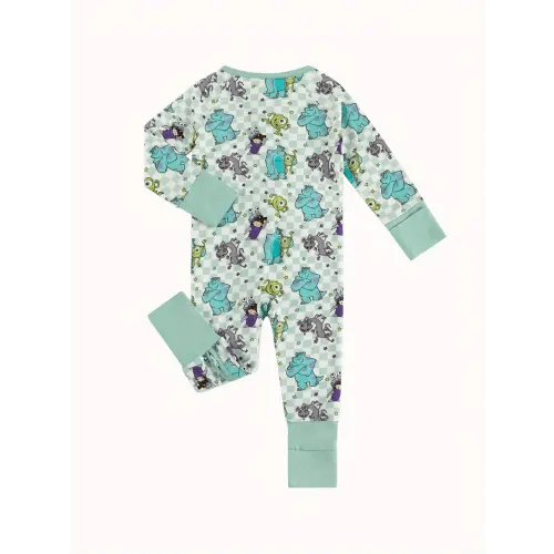 baby boy sleepers soft bamboo fiber onesie full length - Temu