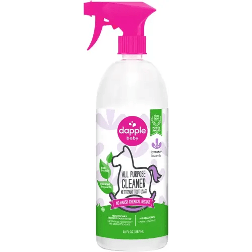 Dapple Baby - All Purpose Cleaning Spray Multi-Purpose Cleaner Baby Safe and Plant Based Household Cleaning Spray Sweet Lavender Scented - 887ml 30 Ounces