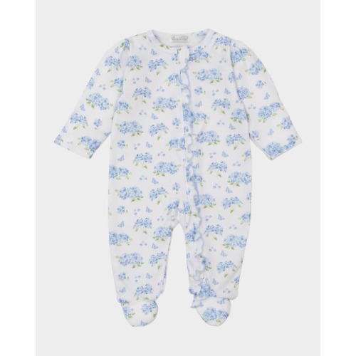 Girl's Heavenly Hydrangeas Footie, Size Newborn-9M