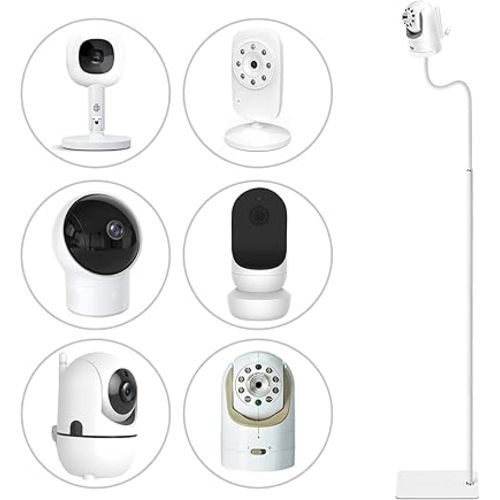 67" Adjustable Height Baby Monitor Floor Stand Holder for HelloBaby,Infant Optics DXR-8 Pro,Nanit Pro & Flex Stand,Eufy,Motorola,Owlet,Momcozy Baby Monitor Stand,Also for Cameras with 1/4 Screw Mount