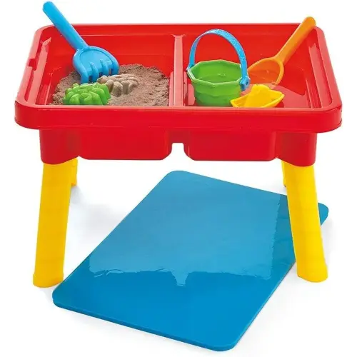 Toddler Sensory Kids Table with Lid | Sensory Bin | Kidoozie | Mega Block Compatible Lid | Indoor Outdoor Use , Red, G02521 17 x 12.5 x 11 inches