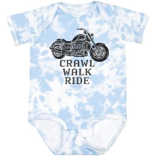 inktastic Crawl Walk Ride Motorcycle Baby Bodysuit