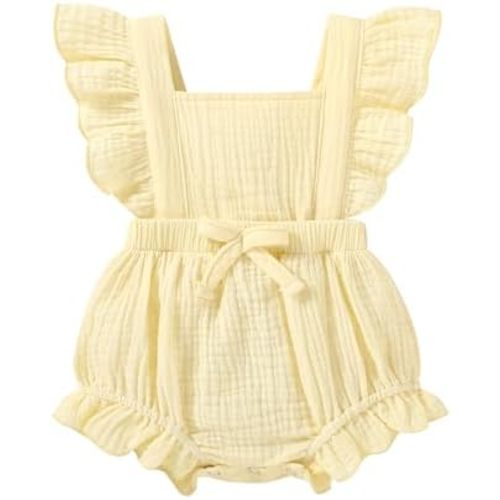 Happy Town Newborn Baby Girl Clothes Infant Summer Romper Sleeveless Floral Cute Outfits One Piece Jumpsuit Bodysuit