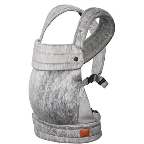 Baby Carrier for Newborn to Toddler, 7-35 lbs Weight Capacity, Ergonomic Backpack Design, Front and Back Facing Options, Grey