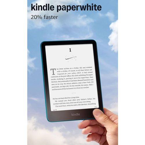 Amazon Kindle Paperwhite 16GB (newest model) – 20% faster, with new 7" glare-free display and weeks of battery life – Without lockscreen ads – Jade