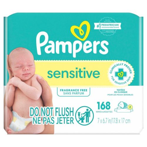 Pampers Sensitive Baby Wipes - 168ct