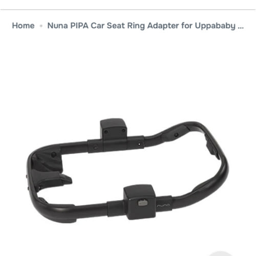 Nuna PIPA Car Seat Ring Adapter for Uppababy Vista and Cruz