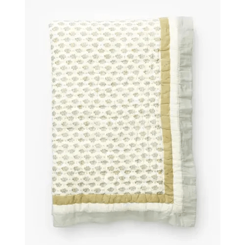 Dulcie Block Print Crub Quilt | McGee & Co