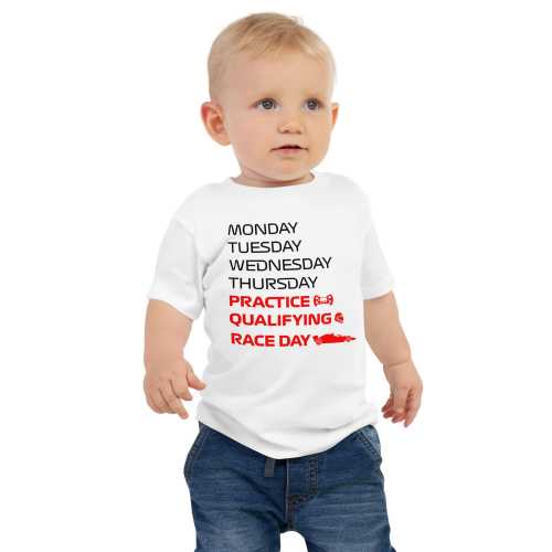 Baby Racing Tee - Practice, Qualifying, Race Day