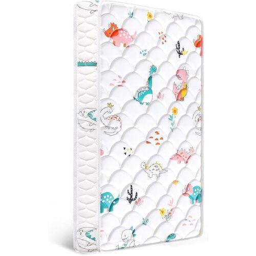 Premium 5" Crib Mattress and Toddler Mattress, Dual-Sided and Firm, Hypoallergenic Crib Mattress, Non-Toxic Fits Standard Crib and Toddler Bed