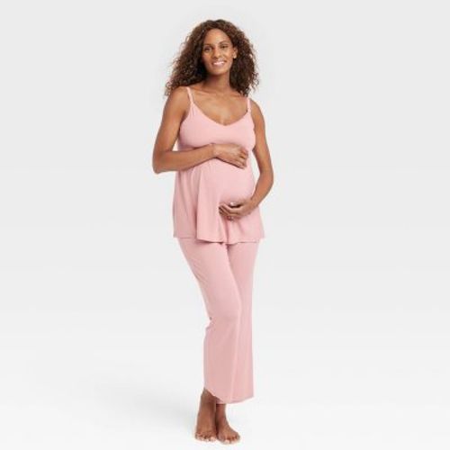 Drop Cup Nursing Maternity Pajama Set - Isabel Maternity By Ingrid & Isabel™ Pink M