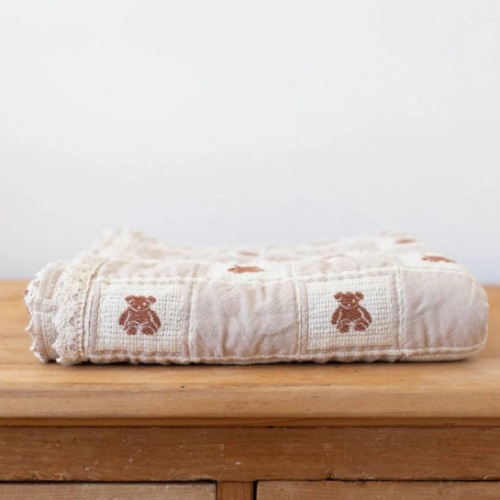 Patchwork Teddy Blanket