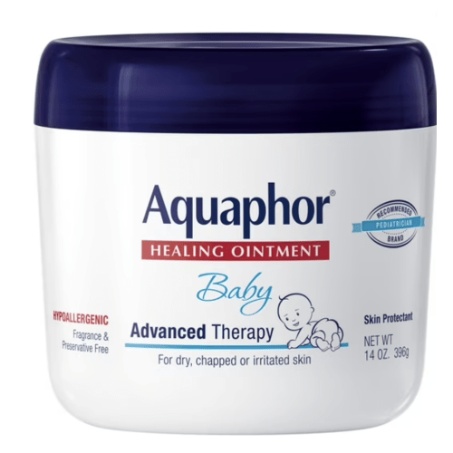 Aquaphor Baby Healing Ointment Advanced Therapy Skin Protectant for Chapped or Dry Skin, Drool Rash and Diaper Rash Ointment, 14 Oz Jar
