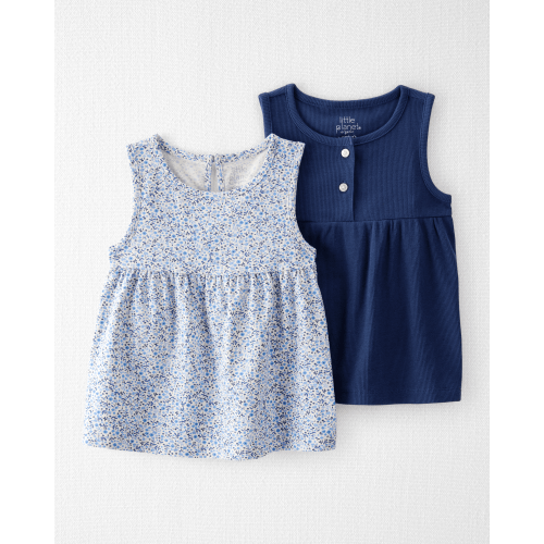 Toddler 2-Pack Organic Cotton Knit Tanks - Little Planet | Carter's