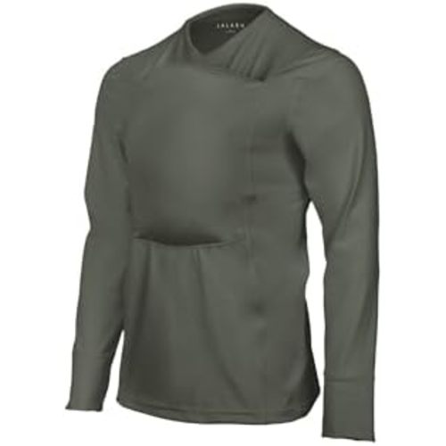 Lalabu Long-Sleeve Dad Shirt - Baby Wraps Carrier for Dad with Hand-Free Patented Pouch - Engineered for Bonding, Safety, & Comfort for Newborns Up to 15 Lbs. - CPSC Compliant