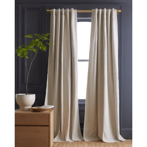 Cotton Slub Room Darkening Curtain