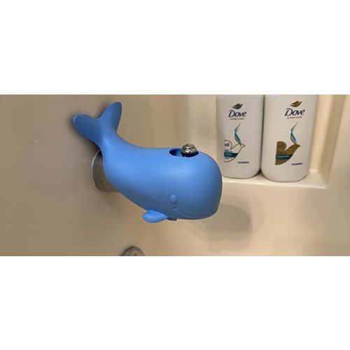 Nuby Bathtub Safety Spout Guard - Compatible with Most Standard Faucets - Bath Toys - Shark