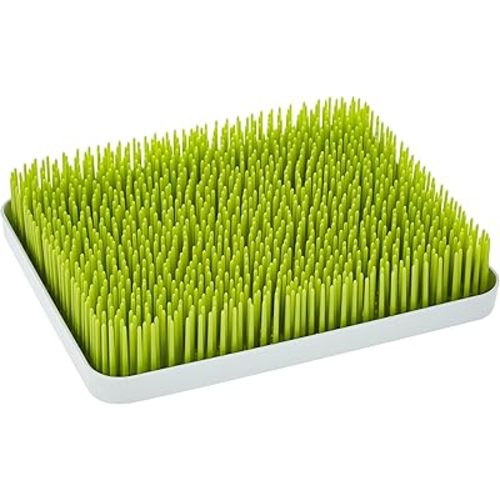 Boon Lawn Countertop Baby Bottle Drying Rack with Antimicrobial Tray - Spring Green - Bottle Rack and Organizer - Baby Feeding Essentials - 13.5 x 11 x 2.5 - 1 Count