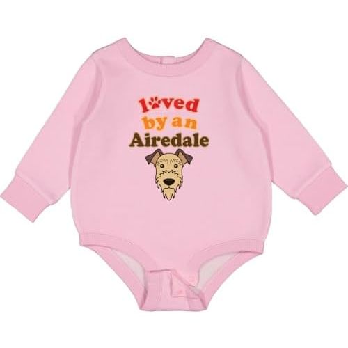 inktastic Airedale Terrier Dog Lover Baby Fleece Bodysuit