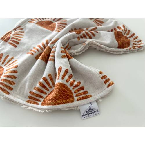 Boho Sun Minky Baby Lovie Blanket: Plush Lovey Keepsake