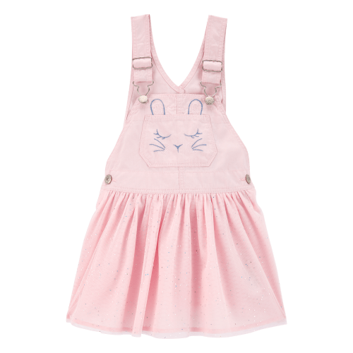 Baby Bunny Glitter Jumper Dress - Pink - OshKosh | Carter's