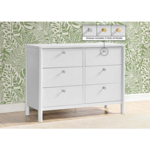 Brooks 6 Drawer Dresser with Interlocking Drawers